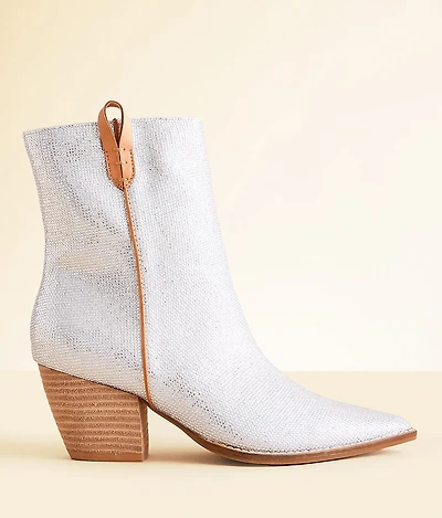 Arisa Glitz Western Ankle Boot