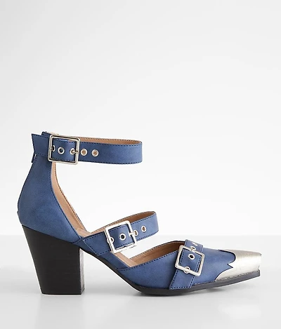 Beast Fashion Dakota Cage Western Ankle Boot