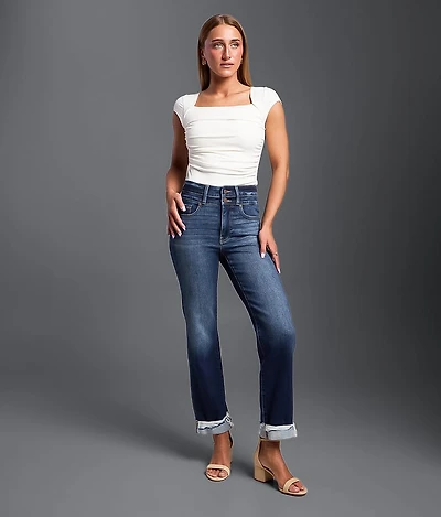 Fit No. 75 Cropped Straight Stretch Jean