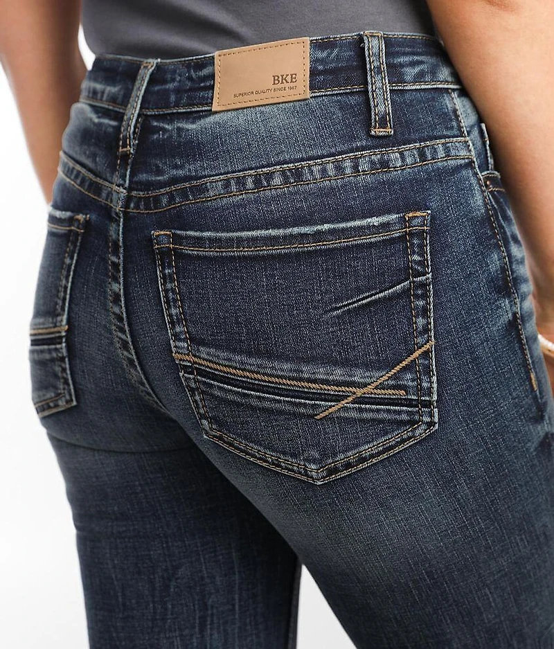 Stella Mid-Rise Straight Stretch Cuffed Jean
