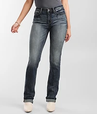 Stella Mid-Rise Straight Stretch Cuffed Jean