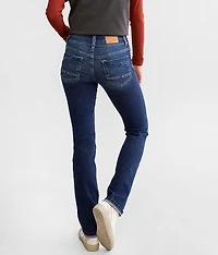 Stella Mid-Rise Straight Stretch Cuffed Jean