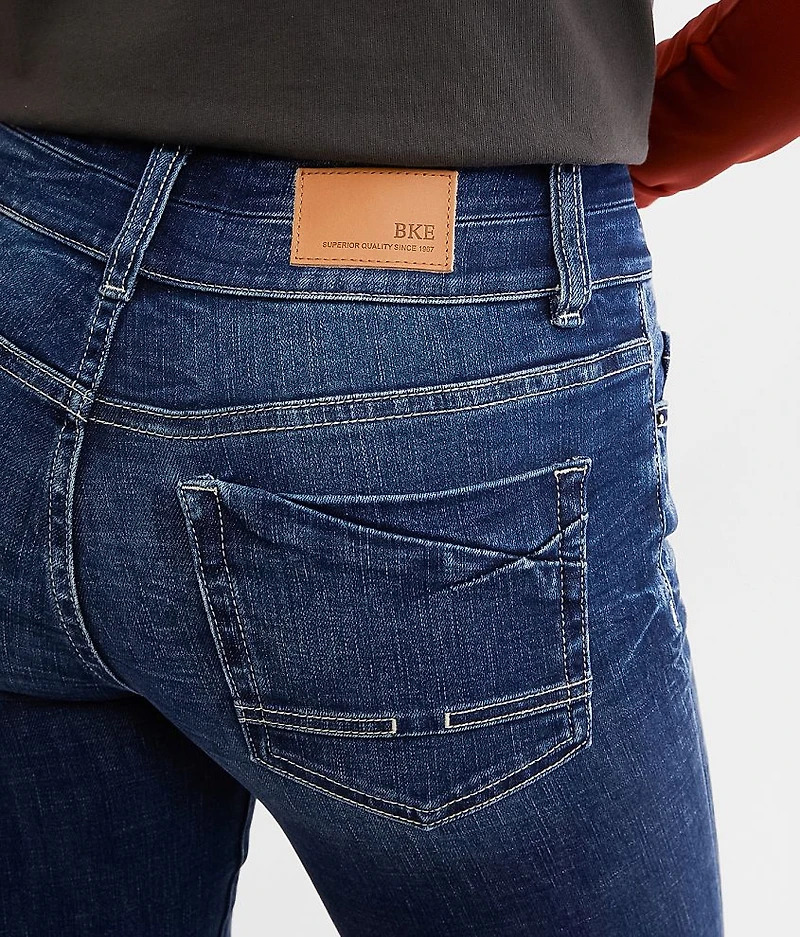 Stella Mid-Rise Straight Stretch Cuffed Jean