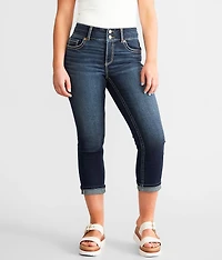 Gabby Cuffed Stretch Capri Jean
