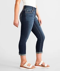 Gabby Cuffed Stretch Capri Jean