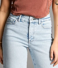 Parker Cropped Wide Leg Cuffed Stretch Jean