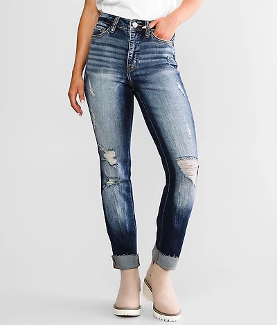 Parker Ankle Straight Stretch Cuffed Jean