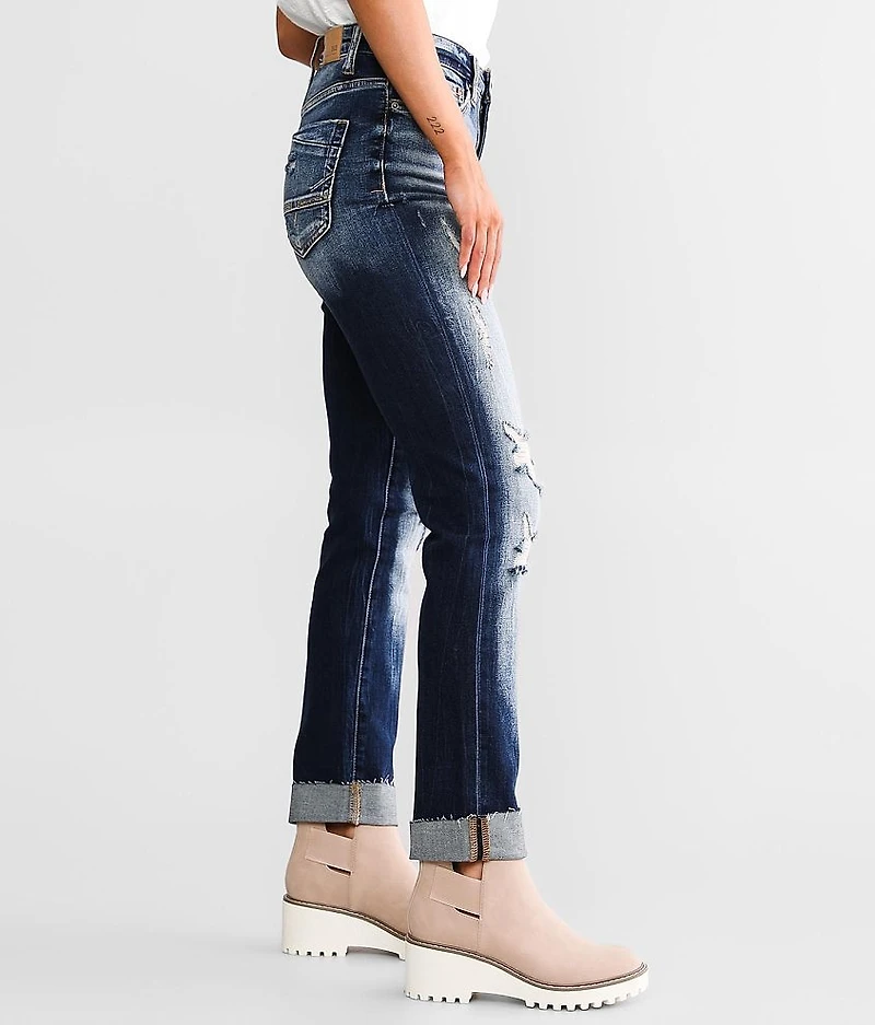 Parker Ankle Straight Stretch Cuffed Jean