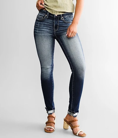 Stella Mid-Rise Ankle Skinny Cuffed Jean