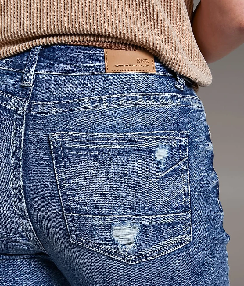 Gabby Cuffed Stretch Capri Jean