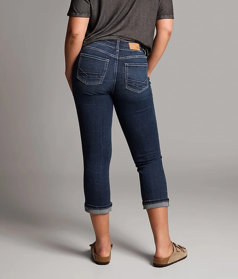 Gabby Cuffed Stretch Capri Jean