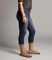 Gabby Cuffed Stretch Capri Jean