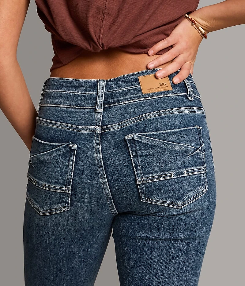 Gabby Cuffed Stretch Capri Jean