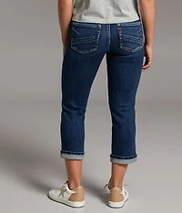 Payton Straight Capri Stretch Cuffed Jean