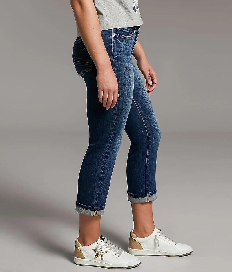 Payton Straight Capri Stretch Cuffed Jean