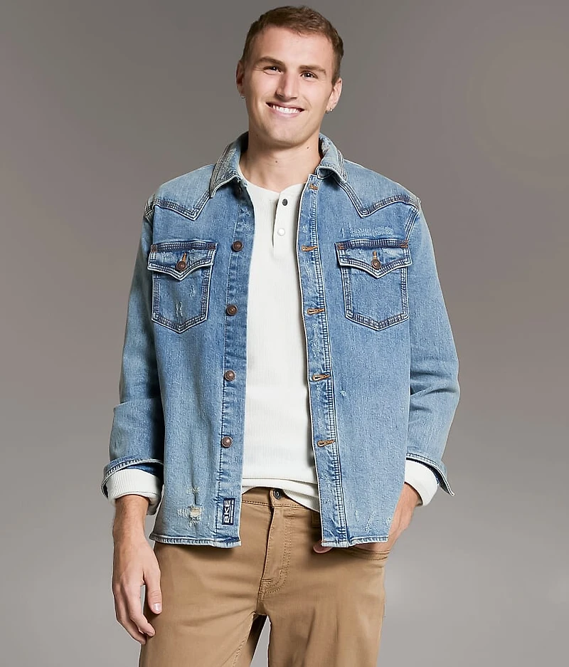 Bradley Denim Stretch Shacket