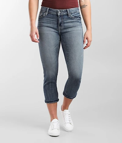 Virgo Cuffed Stretch Capri Jean