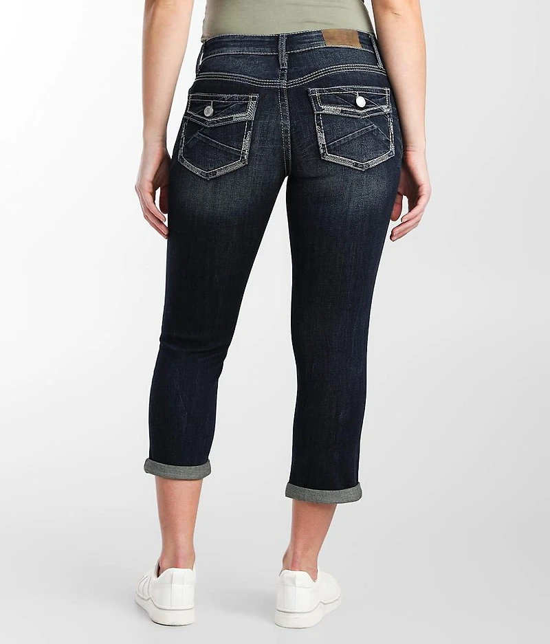 Virgo Cuffed Stretch Capri Jean