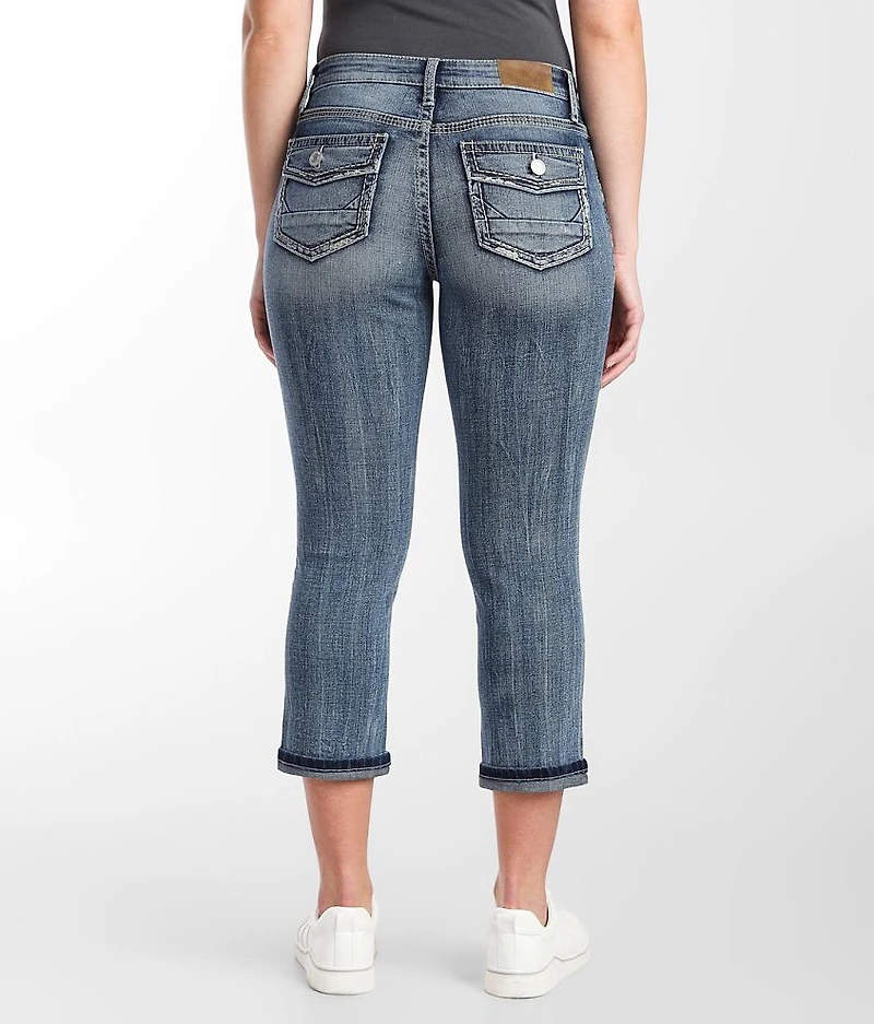 Virgo Cuffed Stretch Capri Jean