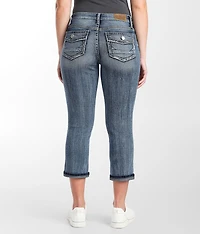 Virgo Cuffed Stretch Capri Jean