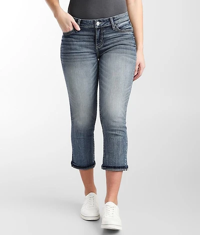 Virgo Cuffed Stretch Capri Jean