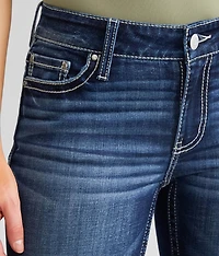 Virgo Cuffed Stretch Capri Jean