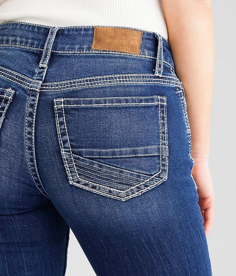 Virgo Cuffed Stretch Capri Jean