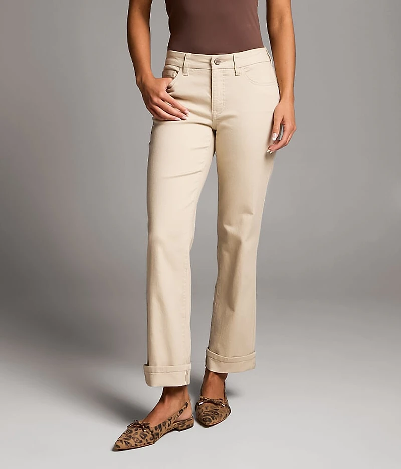 Payton Cropped Straight Stretch Pant