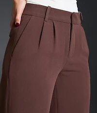 High Rise Wide Leg Trouser Stretch Pant