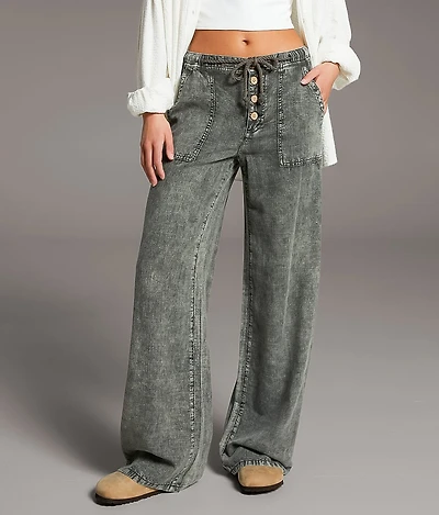 High Rise Washed Pant
