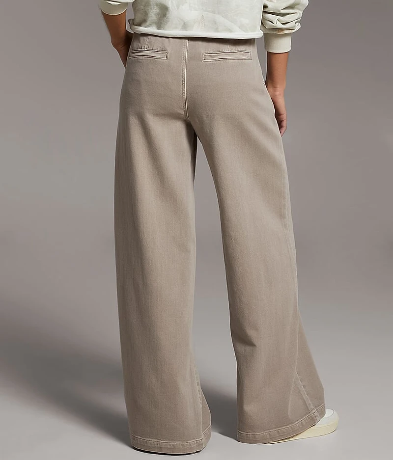 Tailored Wide Leg Stretch Pant