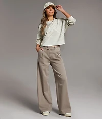 Tailored Wide Leg Stretch Pant