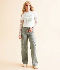 90's Wide Leg Cargo Stretch Pant