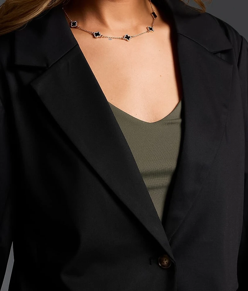 Single Button Blazer