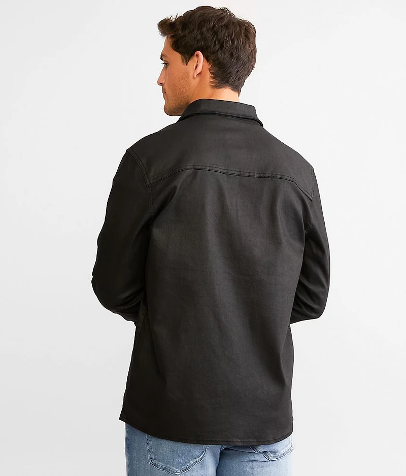 Coated Denim Shacket