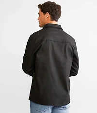 Coated Denim Shacket
