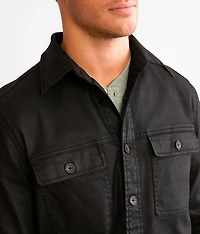 Coated Denim Shacket