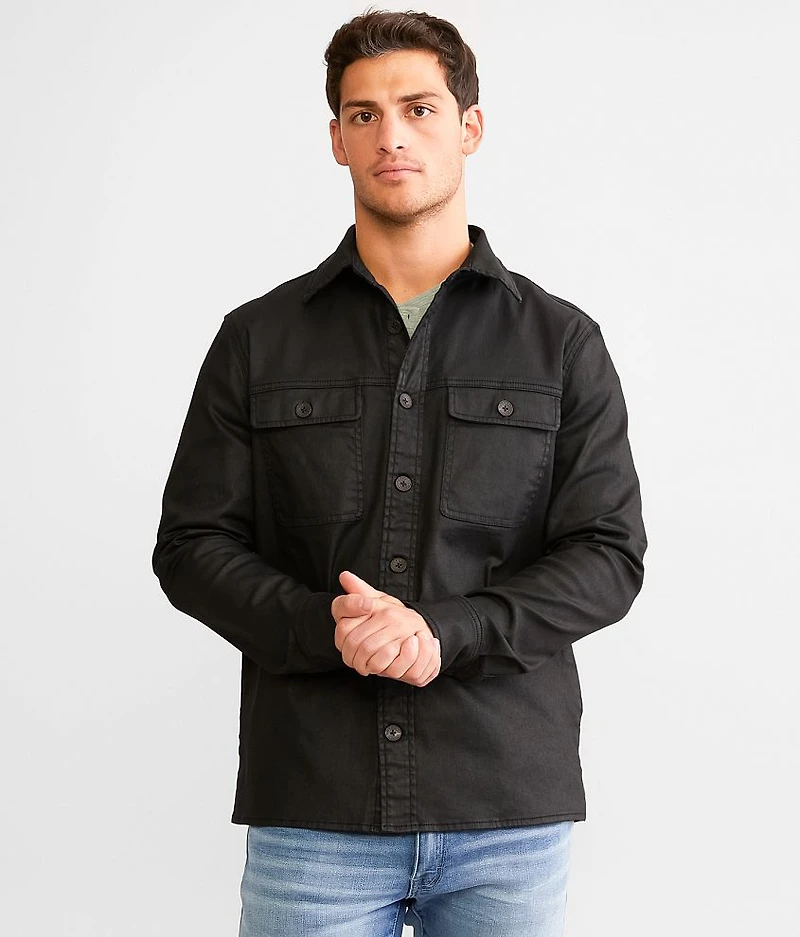 Coated Denim Shacket