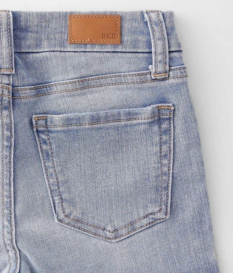 Girls - Mid-Rise Cropped Straight Stretch Jean