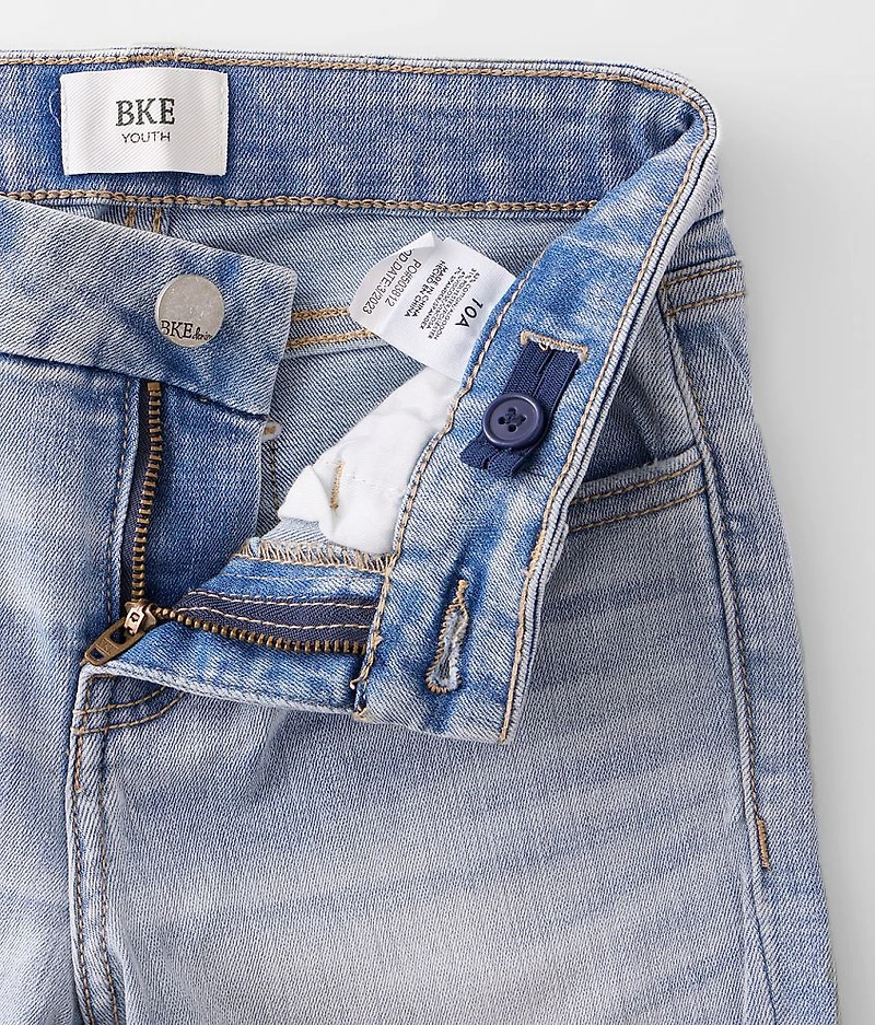 Girls - Mid-Rise Cropped Straight Stretch Jean