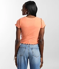 Lettuce Trim Cropped Top