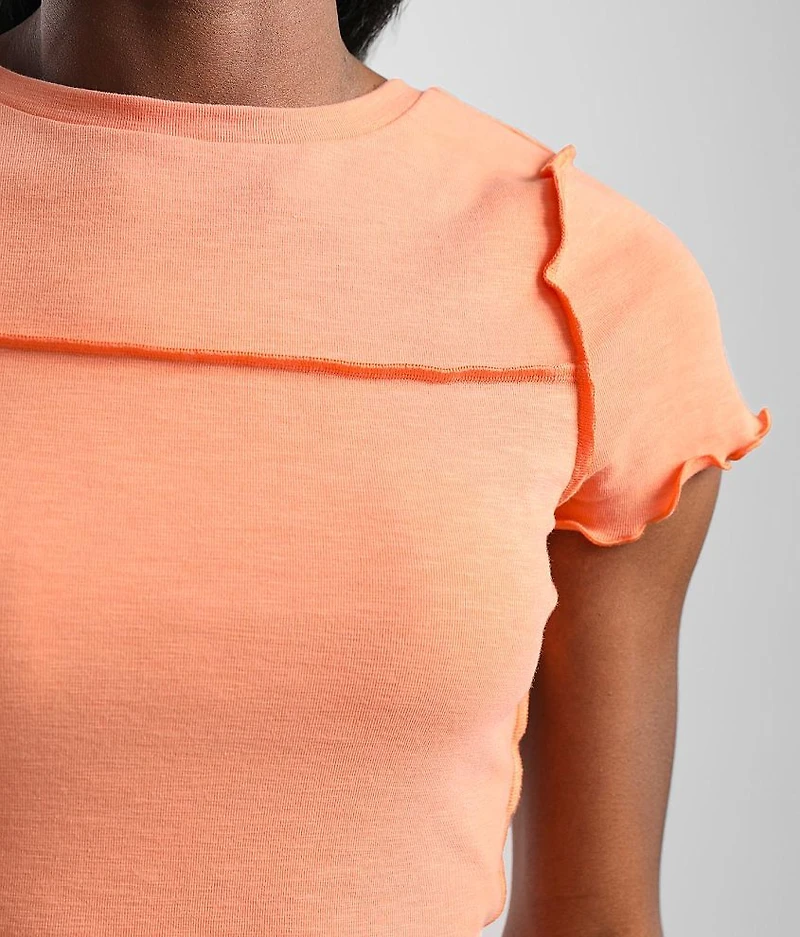 Lettuce Trim Cropped Top