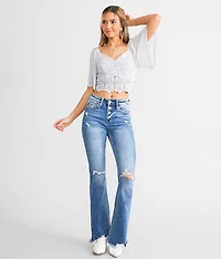 Eyelash Crochet Cropped Top