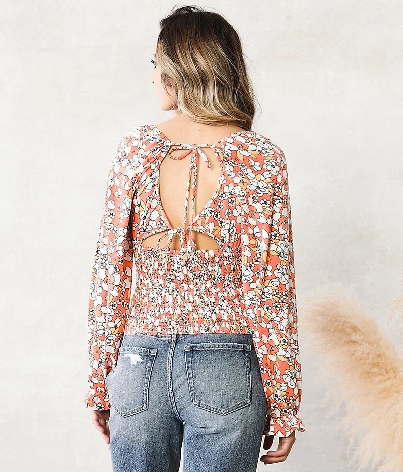 Floral Smocked Top