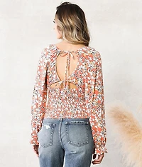 Floral Smocked Top