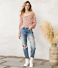 Floral Smocked Top
