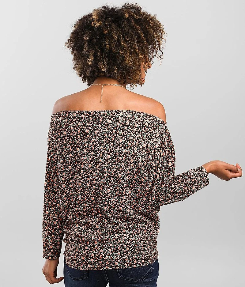 Off The Shoulder Ditsy Top