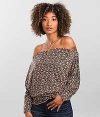 Off The Shoulder Ditsy Top