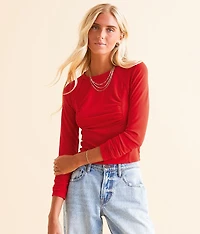 Ruched Knit Top