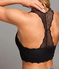 Swiss Dot Mesh Bralette